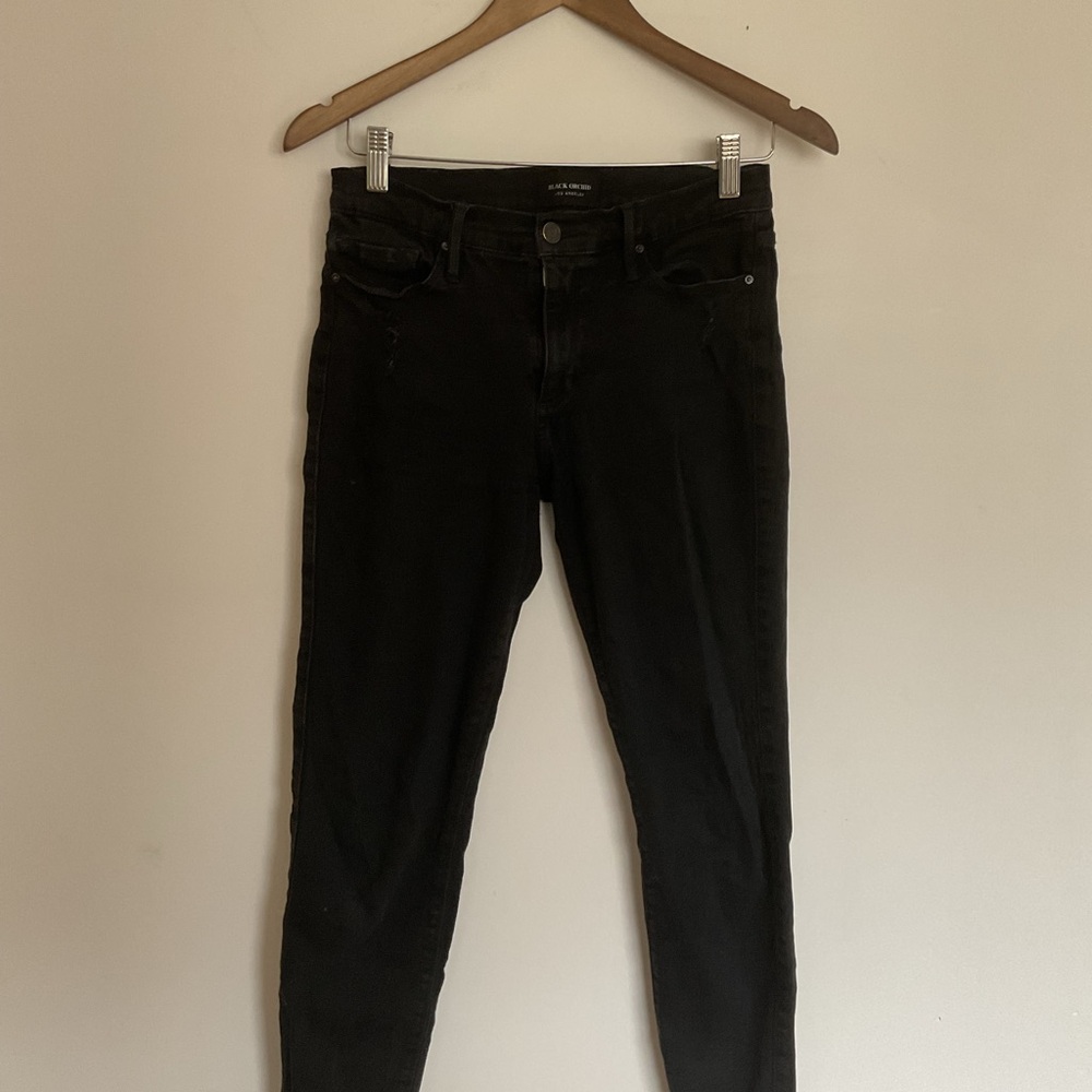 Black Orchid Black Mid-Rise Skinny Jeans